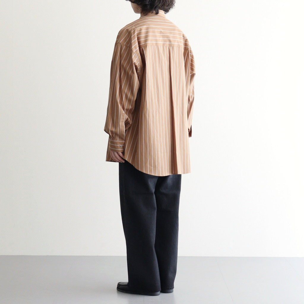 Selvage Denim Five Pocket Wide Straight Pants #BLACK DARK FADE [GU263-40059DB]