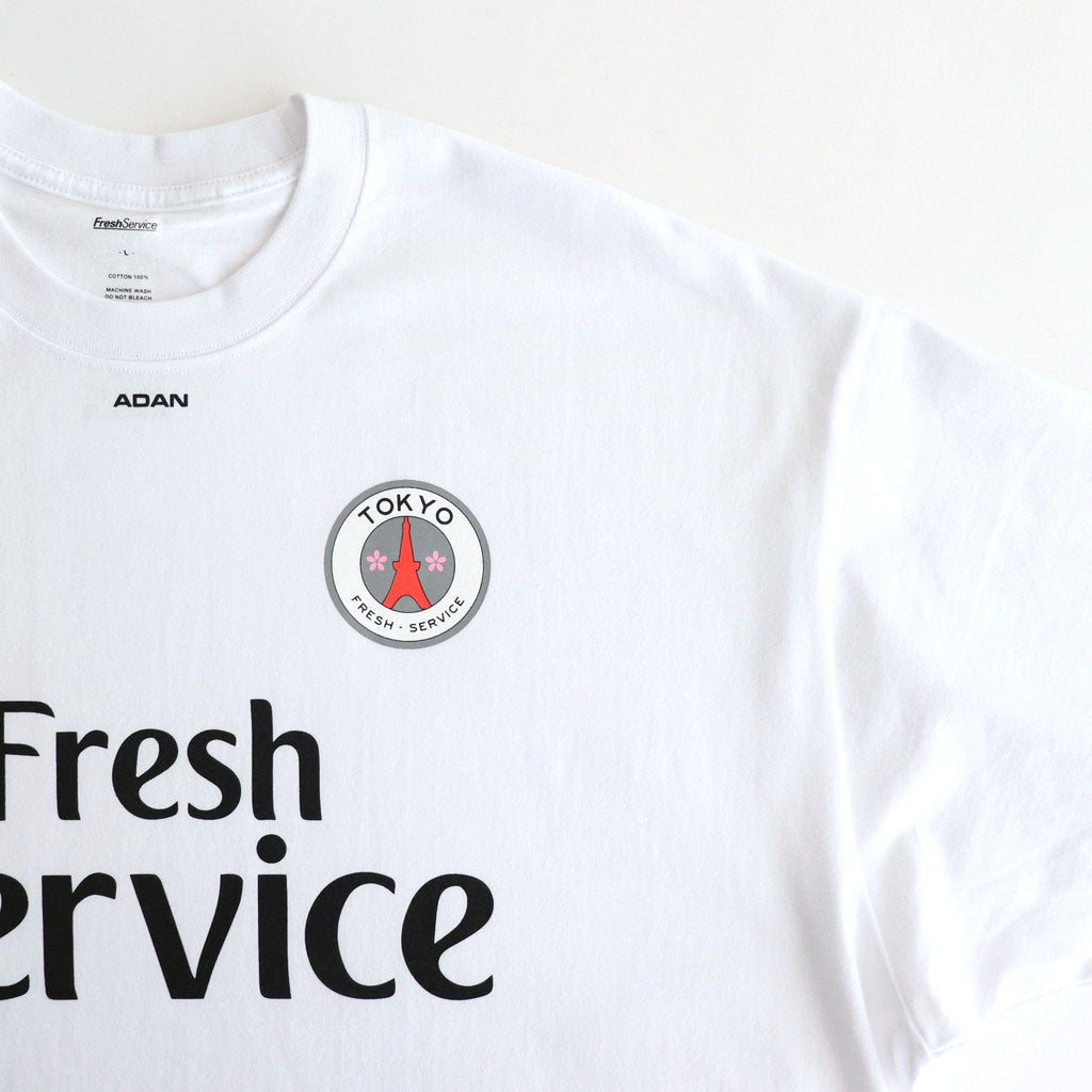 CORPORATE PRINTED S/S TEE ”FOOTBALL” #WHITE [FSC251-70185]