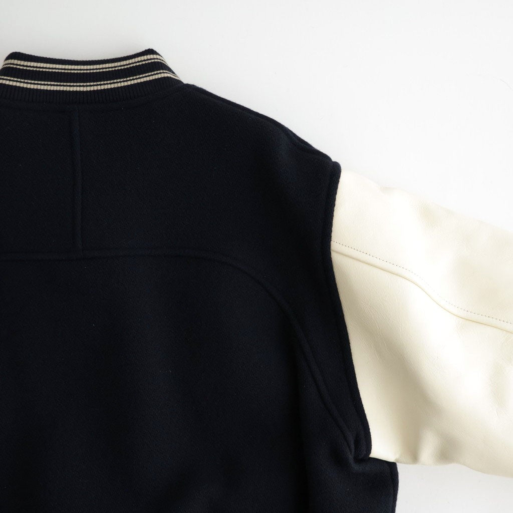 WOOL VARSITY JACKET #NAVY [26330201]