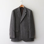 LAMA SHETLAND WOOL TWEED OVER JACKET #KHAKI TWEED [A24AJ06LS]