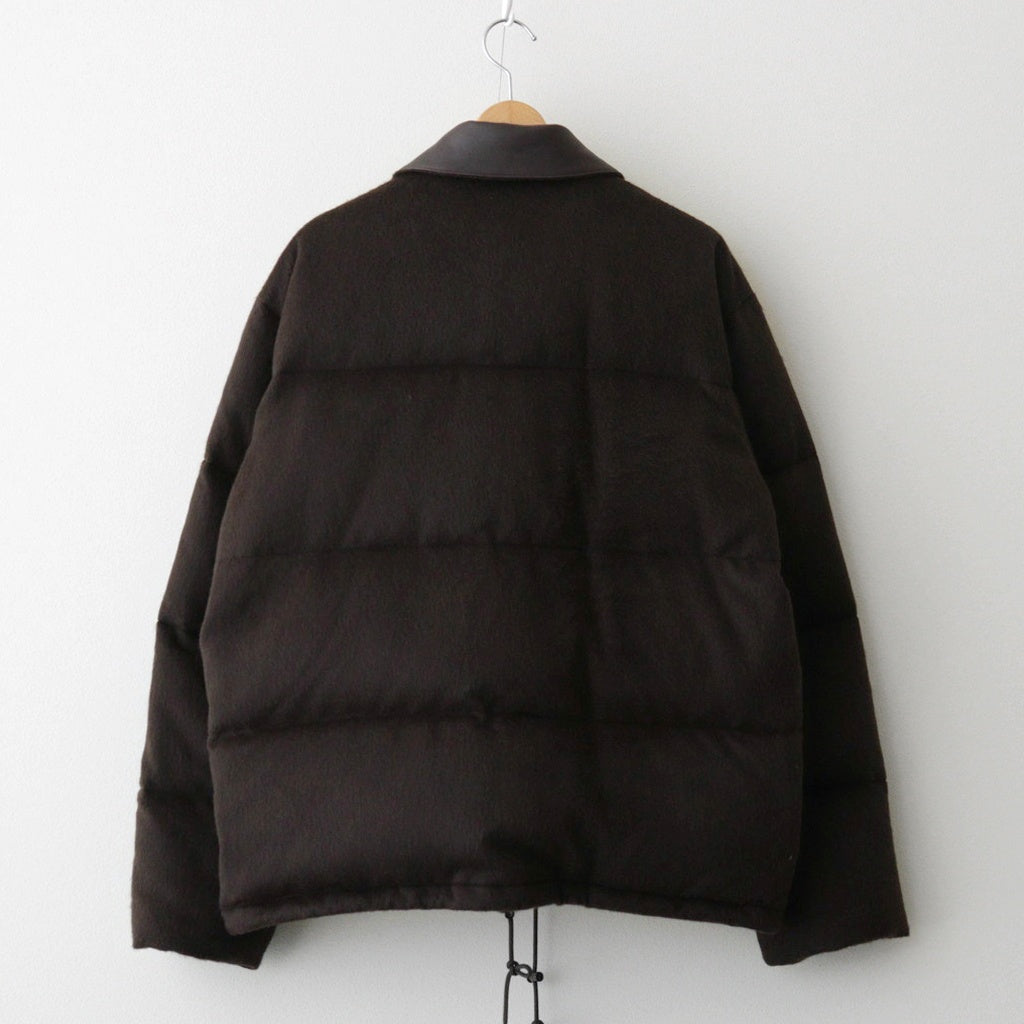 BABY CAMEL FLANNEL DOWN BLOUSON #DARK BROWN [A25AB02BF] - ciacura