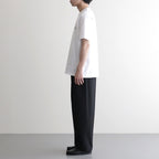 Melange Herringbone Pleated Wide Trousers #BLACK [GM261-40332]