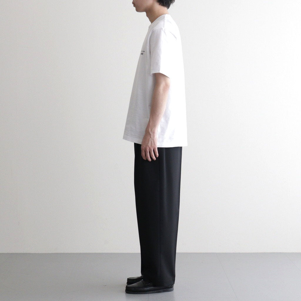 Melange Herringbone Pleated Wide Trousers #BLACK [GM261-40332]