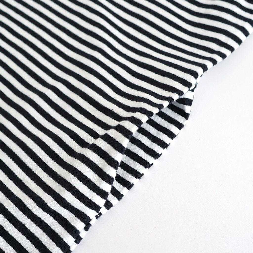 ムラ糸Tシャツ ロングスリーブワンピース Slub Yarn Long-Sleeve T-Shirt Dress #WHITE/NAVY [32061701]