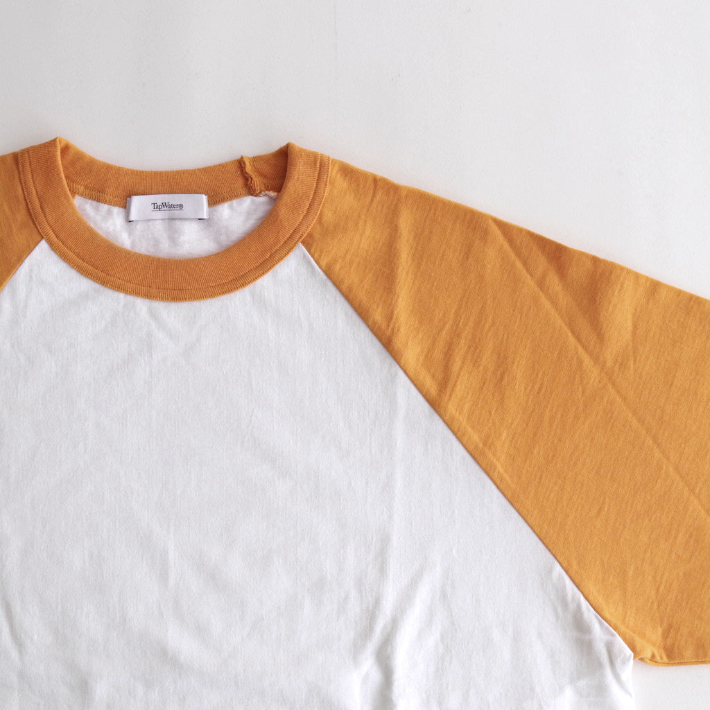 Raglan Sleeve Tee #WHITE×YELLOW [TP233-70035]