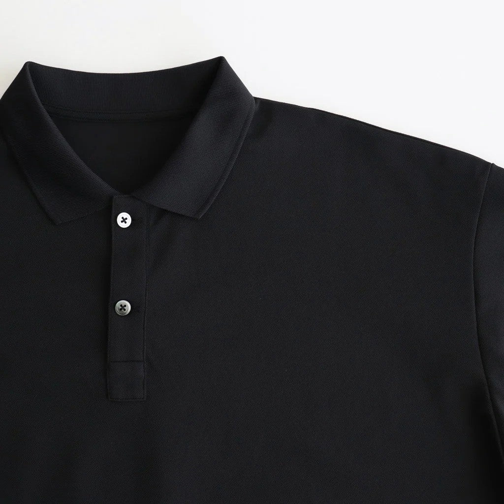 DRY PIQUE JERSEY S/S POLO #BLACK [FSC263-70036]