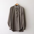CUPRO TWILL OVERSIZED LS SHIRT #TAUPE [ST.1151]