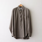 CUPRO TWILL OVERSIZED LS SHIRT #TAUPE [ST.1151]