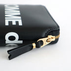 二つ折りZIP財布 - HUGE LOGO #Black [8Z-T021-051]