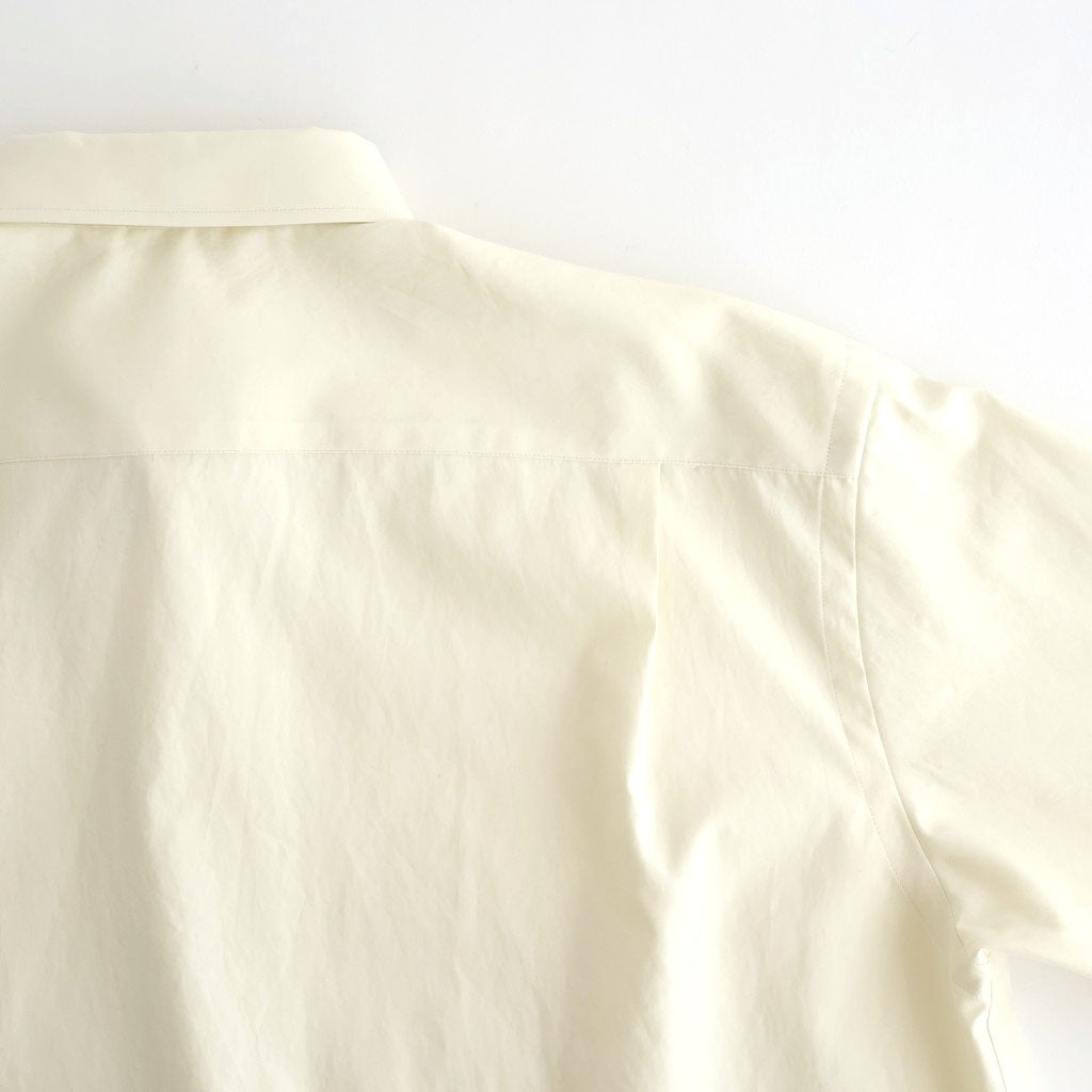 WASHED FINX TWILL SHIRT #VANILLA [A26SS04TN]