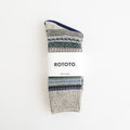 NORDIC PATTERN SOCKS #D.GRAY [R1630-AW25]