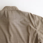 SUPER FINE TROPICAL WOOL SHIRT #TOP LIGHT BROWN [A25SS01WT]