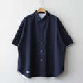 SEERSUCKER S/S B.D SHIRT #NAVY×BLACK [FSC261-50228]