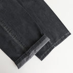 LIGHT-WEIGHT DENIM 1TUCK WIDE BAKER PANTS #BLACK [YK25SS0931P]
