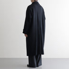 Melton Big Balmaccan Coat #BLACK [YK25FW01033C]