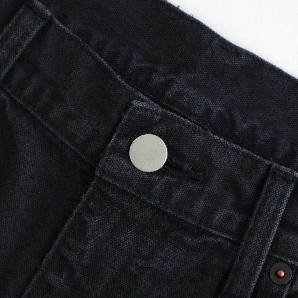 SULFUR DYED OXFORD VINTAGE WIDE PANTS #BLACK [ST.1395]