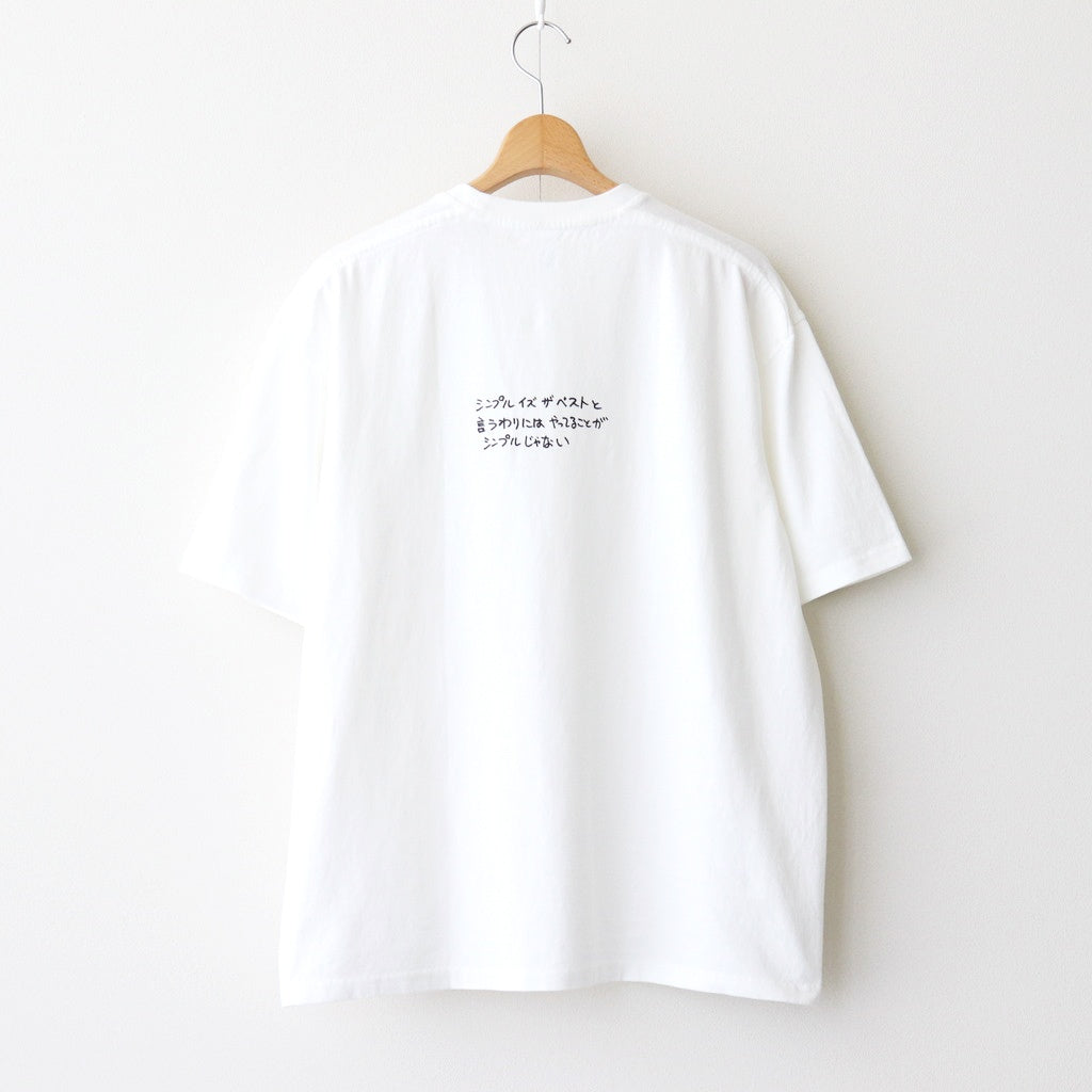 Crew neck tee – Ken Kagami #white [35012]