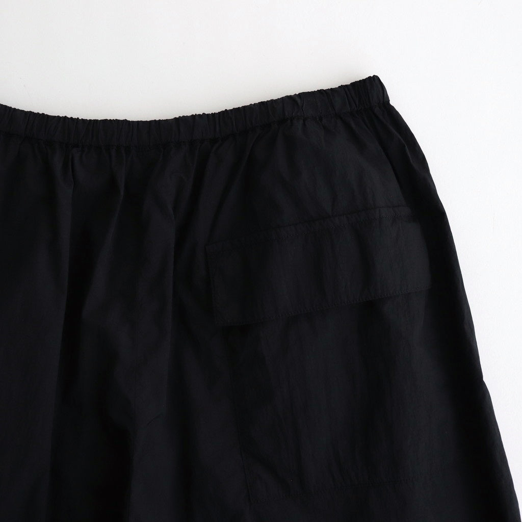 HAND DYED NYLON OVER PANTS #BLACK [PRAGGM0204]