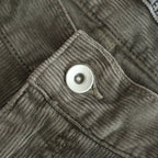 PIGMENT DYED FINX CORDUROY WIDE 5P PANTS #OLIVE BROWN [A25AP02FC]