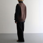 L-G Zip-up Vest #Brown [2403-020]