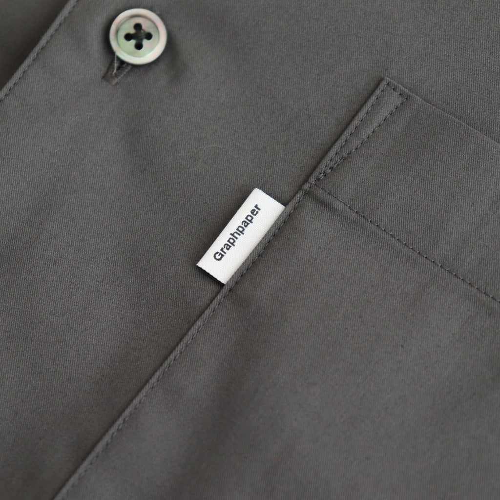 Solotex Twill S/S Oversized Box Shirt #GRAY [GM252-50001B]