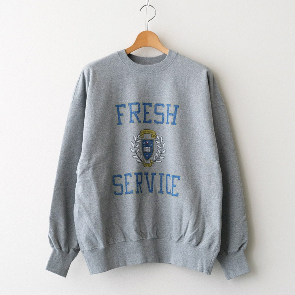 LIGHT OZ CREW NECK SWEAT - COLLEGE #H.GRAY [FSC253-70017]