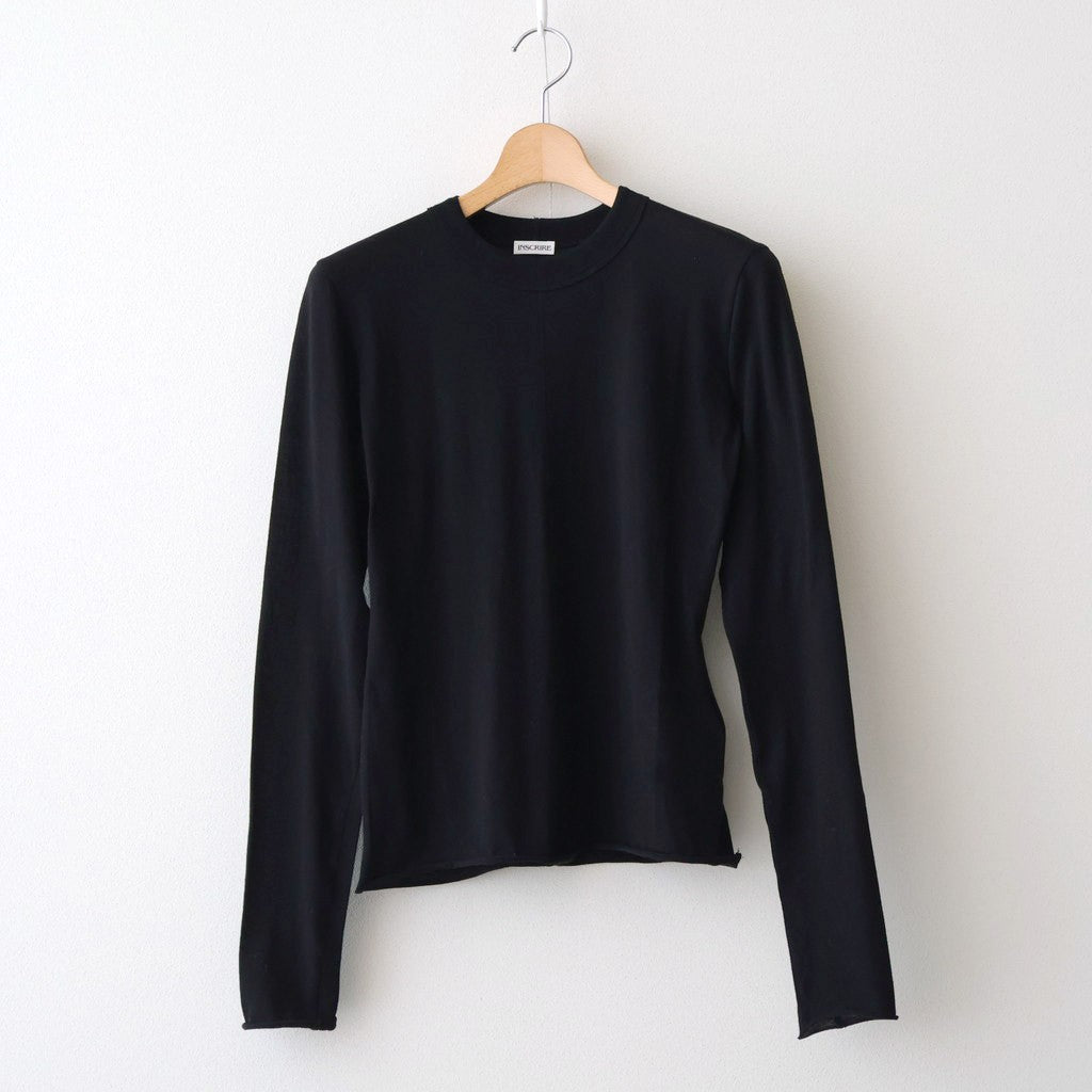 Cotton Cashmere Tee #BLACK [I25AW-CUT3]