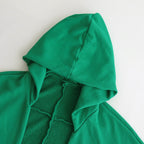 FCDPTD｜製品染＆ポリエステル裏毛 前開きパーカー #THE GREEN [GE_FR0304TD]