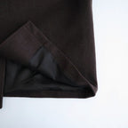 SUPER FINE WOOL MOSSER SHAWL COLLAR COAT #TOP BROWN [A26AC02WM]