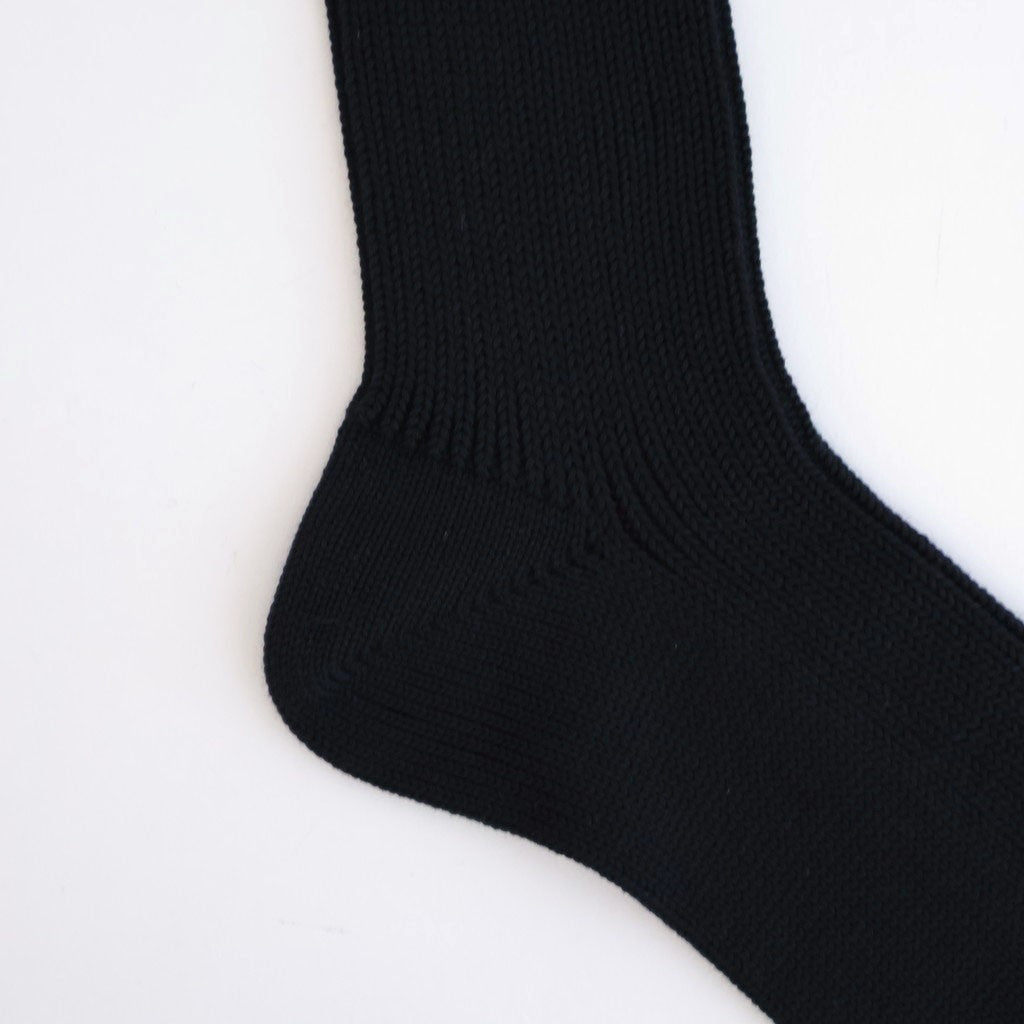 COTTON LOW GAUGE SOCKS #BLACK [A26SS03SX-W]
