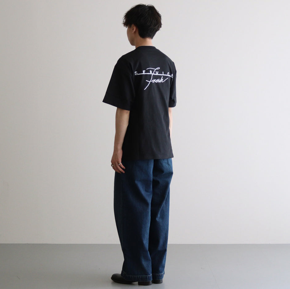 CORPORATE PRINTED S/S TEE “GEAR” #BLACK [FSC243-70116]