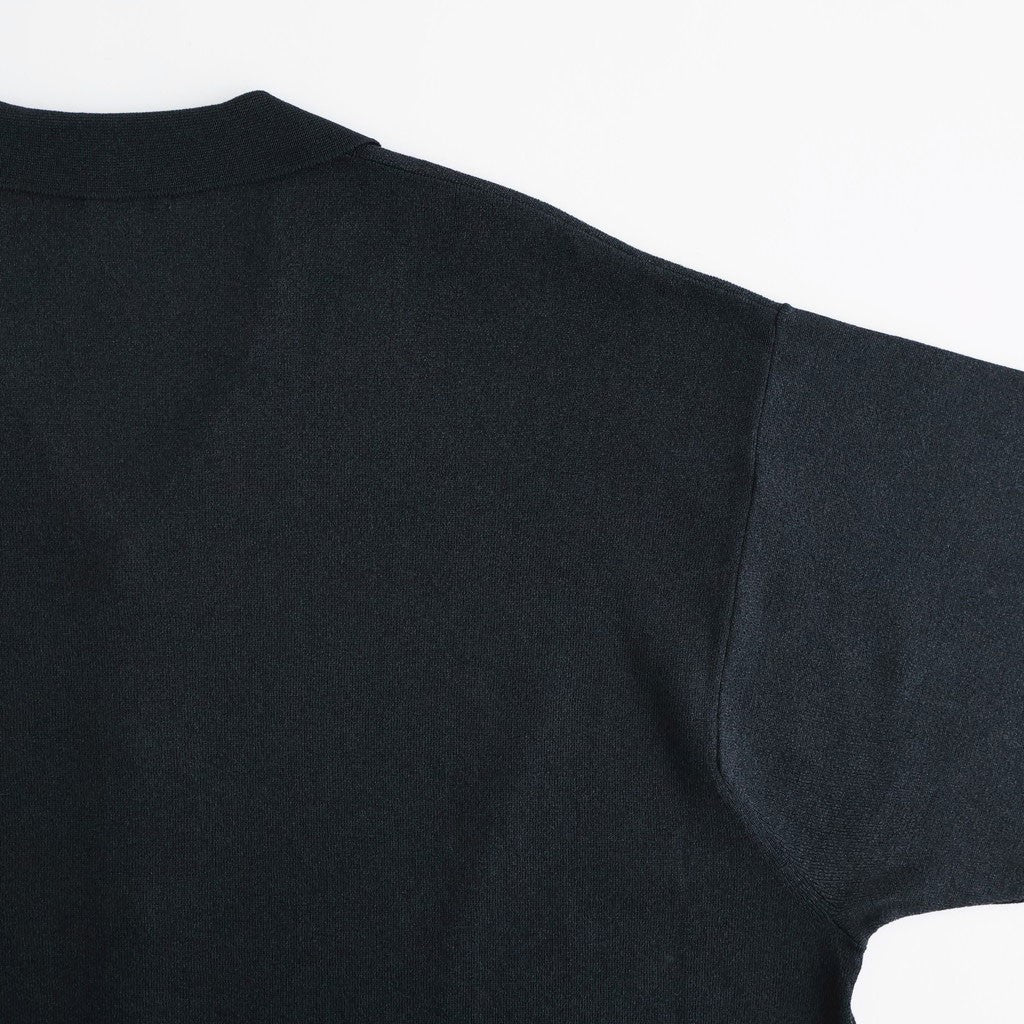 Washi Open Collar S/S Shirt #BLACK [2601-017]