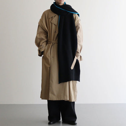 RIB LONG STOLE #BLACK [YK24FW0834A]