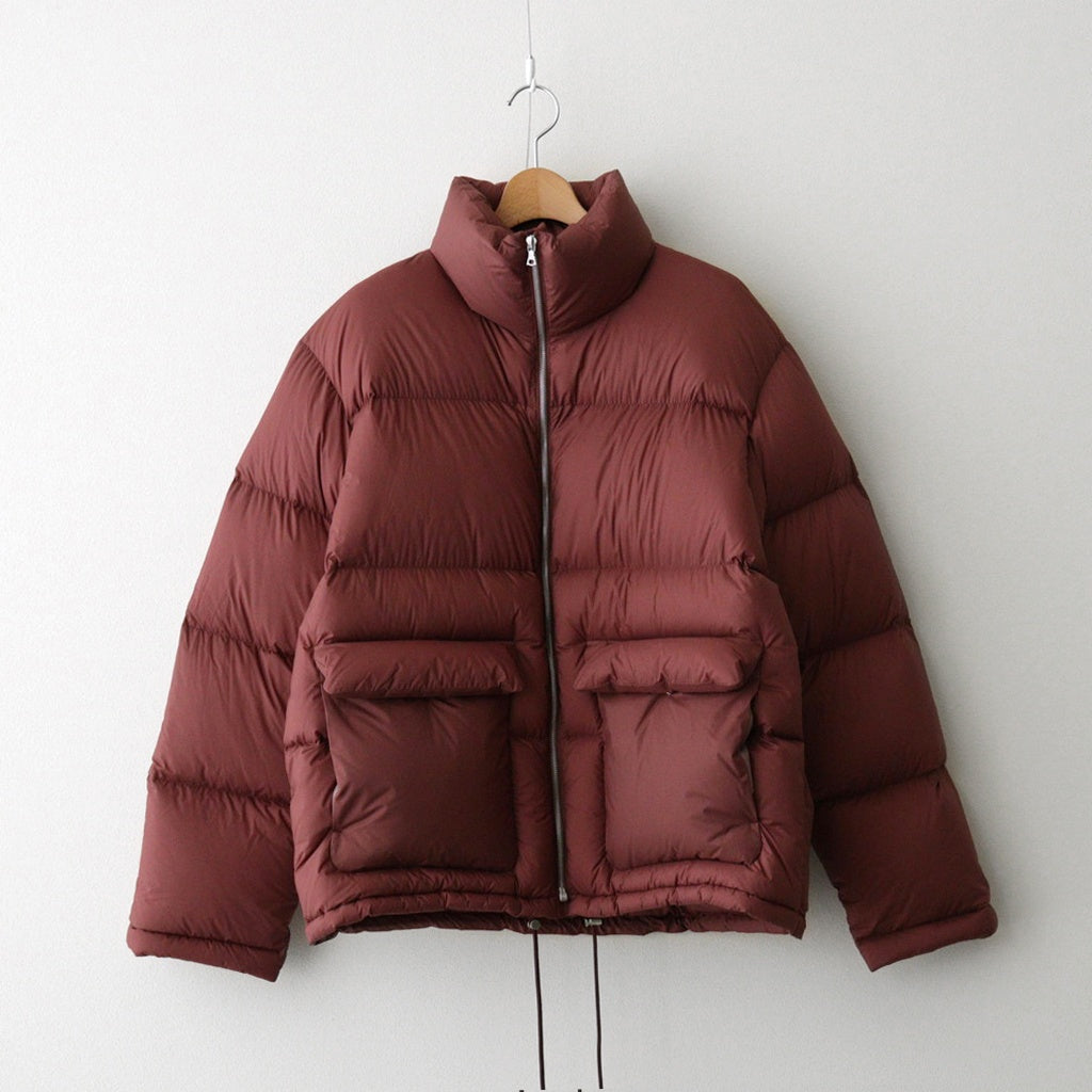 SUPER LIGHT NYLON RIPSTOP DOWN BLOUSON #BURGUNDY [A25AB01NL]
