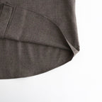 SUPER LIGHT WOOL SHIRT #TOP BROWN [A26AS02OS]