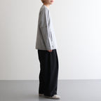 ランダムバックパイルドルマンロンT #HEATHER GRAY [D224-T1005]