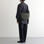 エステルグリッドチェック ショルダーバッグ #KHAKI [HQ-K202-051]