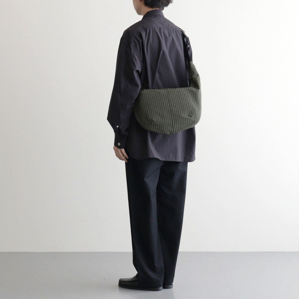 エステルグリッドチェック ショルダーバッグ #KHAKI [HQ-K202-051]