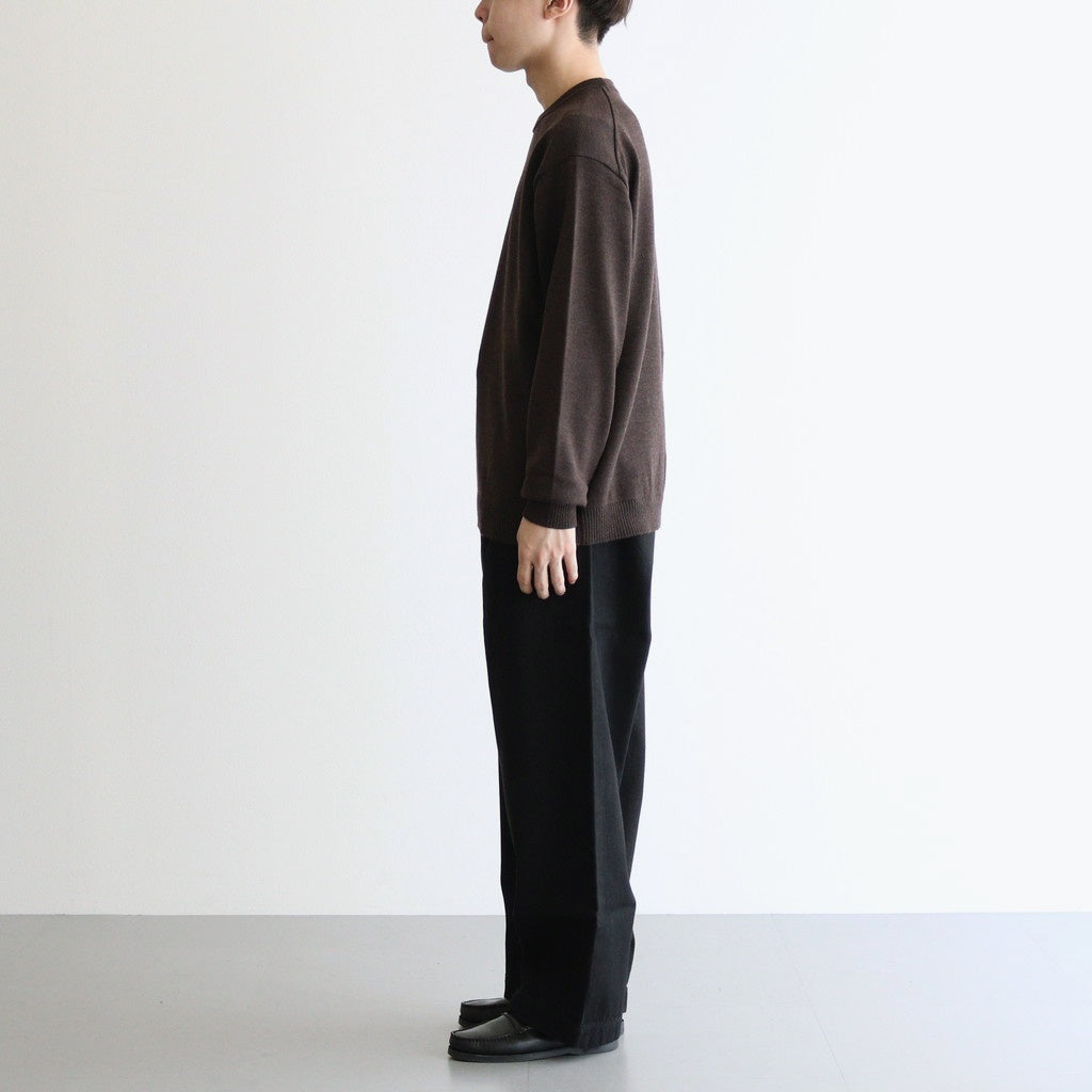 Selvage Denim Belted Pants #BLACK_WASHED [GU253-40064RB]