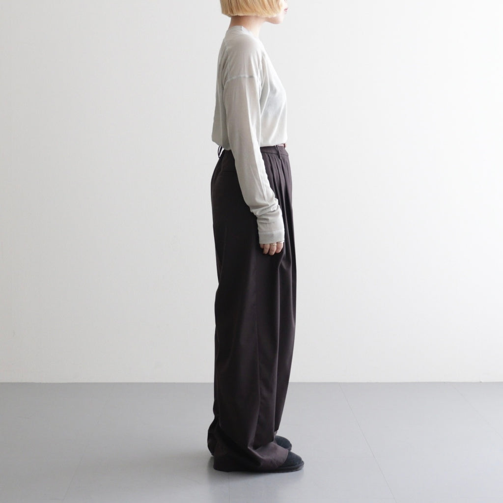 Hightwist Gauze Long T-shirts #SAGE [12610620]