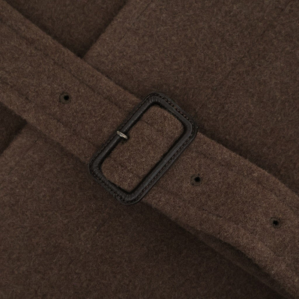 SUPER FINE WOOL MOSSER SOUTIEN COLLAR COAT #TOP BROWN [A25AC01WM]