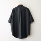 Fine Wool Heather Oversized S/S B.D. Shirt #CHARCOAL [GM261-50319]