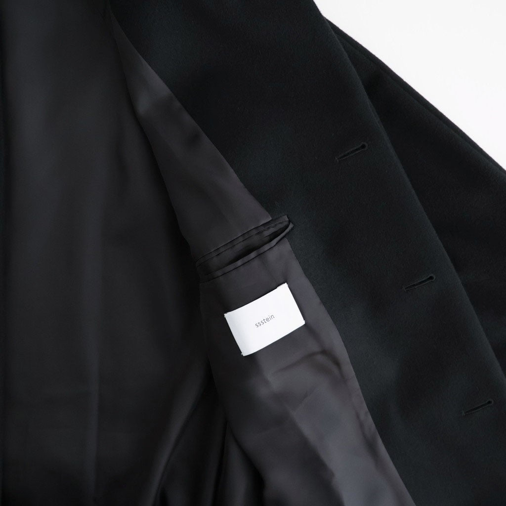 WOOL CASHMERE RAGLAN SLEEVE BALMACAAN COAT #BLACK [ST.1535]