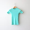 ORGANIC SOFT RIB TEE #AQUA GREEN [A25ST04OT]