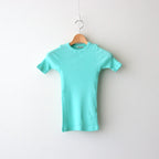 ORGANIC SOFT RIB TEE #AQUA GREEN [A25ST04OT]