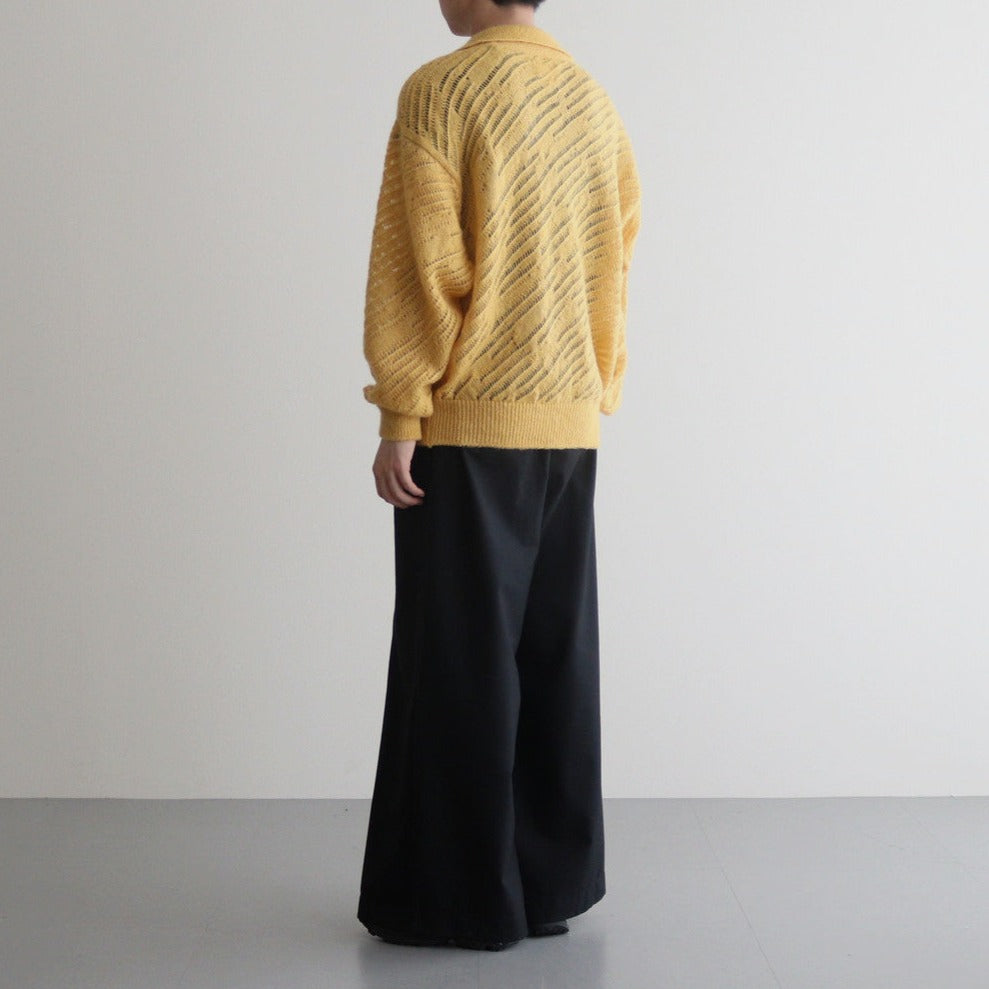 SILK MOHAIR PULLOVER SWEATER #YELLOW [YK24SS0671S]