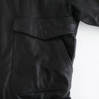 Leather Flight Jacket #BLACK [YK25FW01017B]