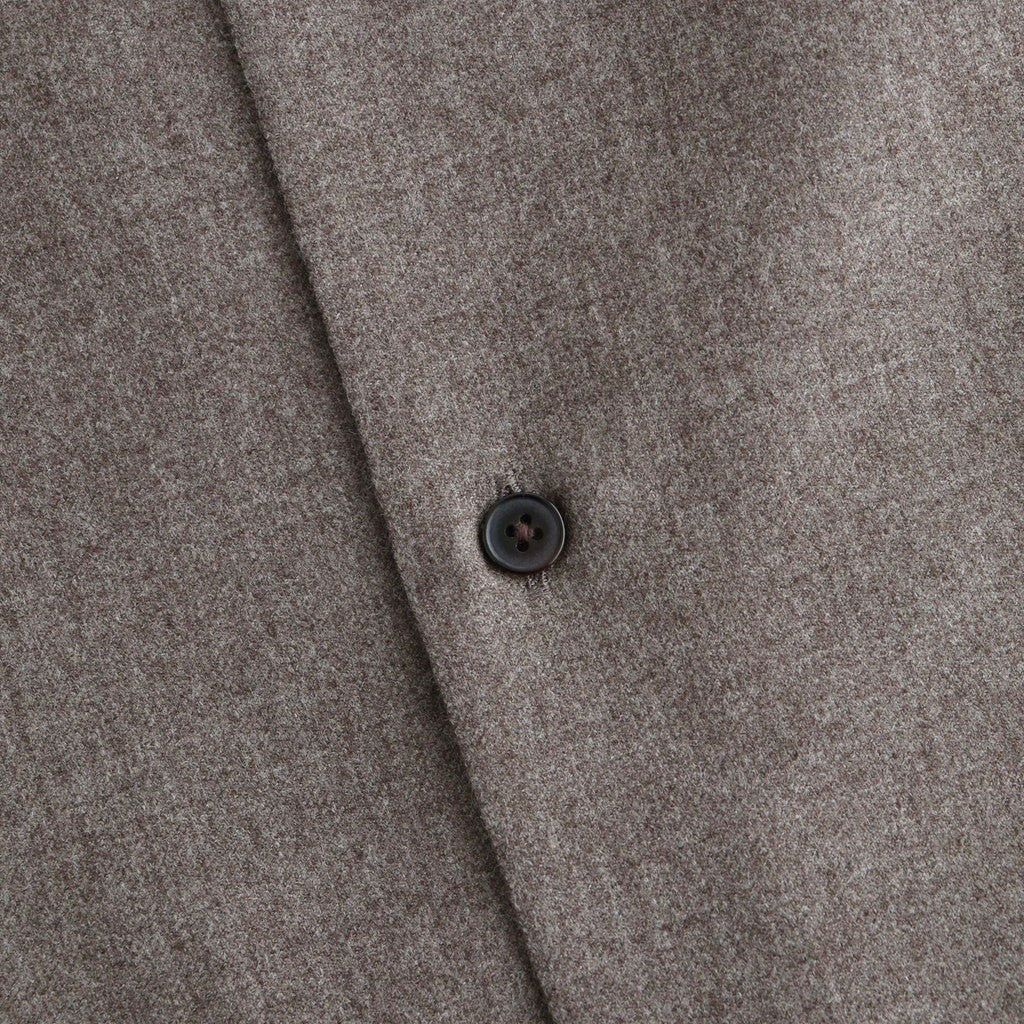 SUPER LIGHT WOOL SHIRT #TOP BROWN [A26AS02OS]