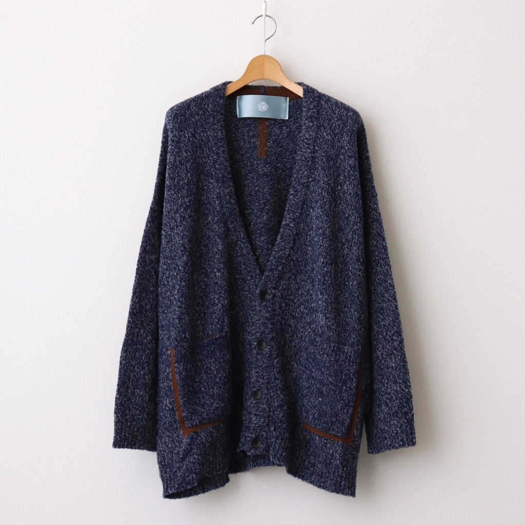 MixブークレーニットCD #NAVY x BEIGE [D224-K851]