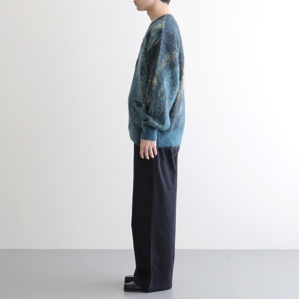 Abstract Jaquard Mohair Cardigan #GREEN [YK26SS01233S] – ciacura